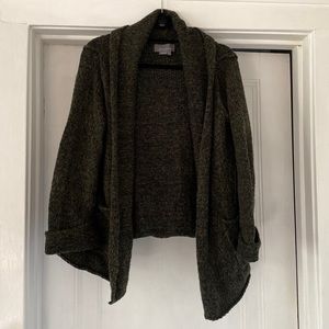 Dark green cardigan